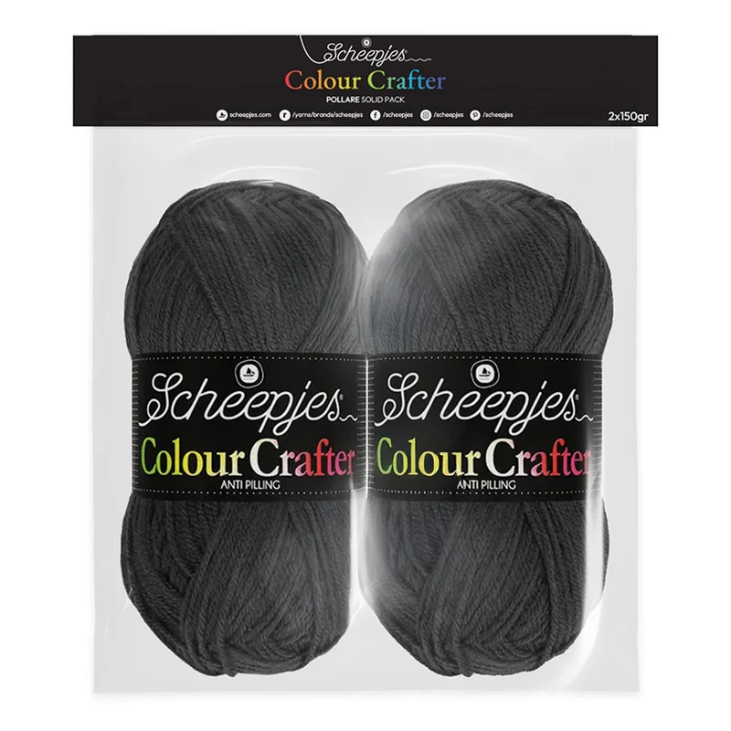 Scheepjes Colour Crafter Solid Pack 2 x 150 g Pollare
