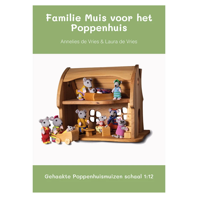 Die Familie Muis vor dem Puppenhaus