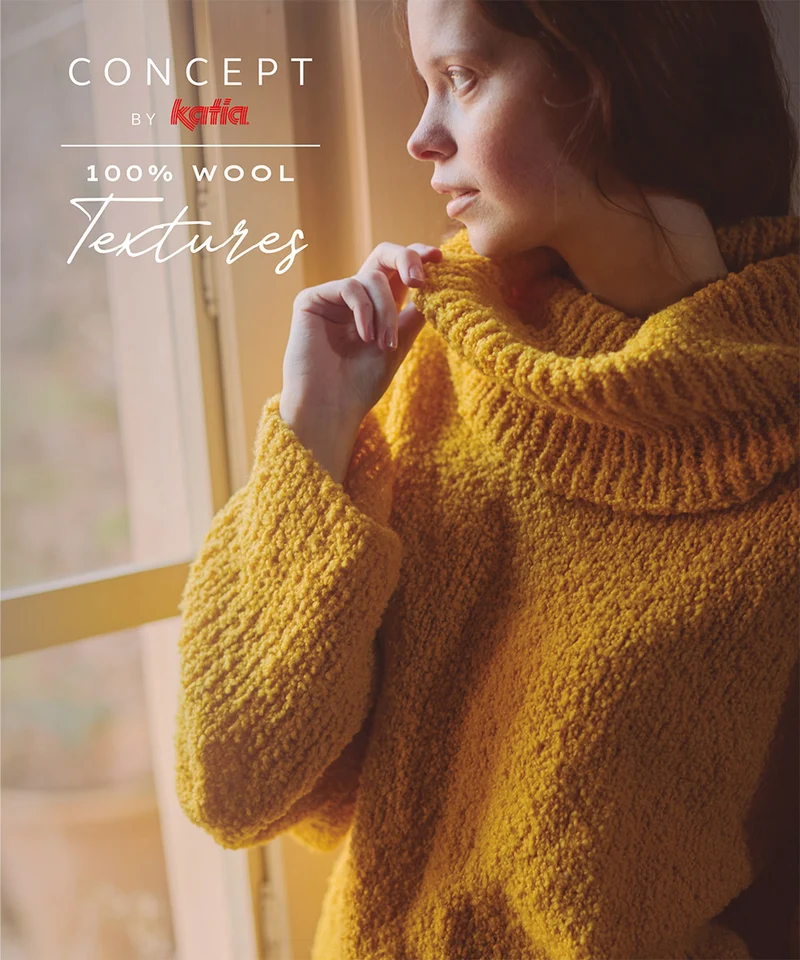Katia Concept 100 % Wolle – Texturen Herbst/Winter 2025–2026