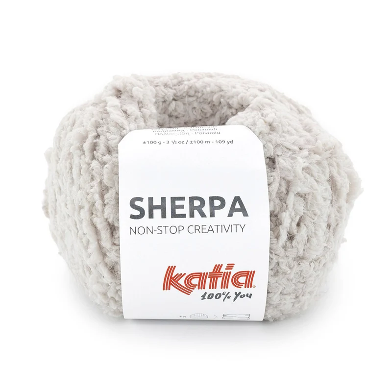 Katia Sherpa 110 Perlmuttartiges Hellgrau