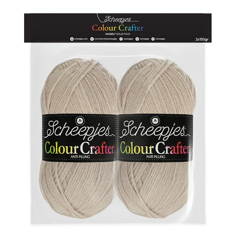 Scheepjes Colour Crafter Solid Pack 2 x 150 g Hasselt
