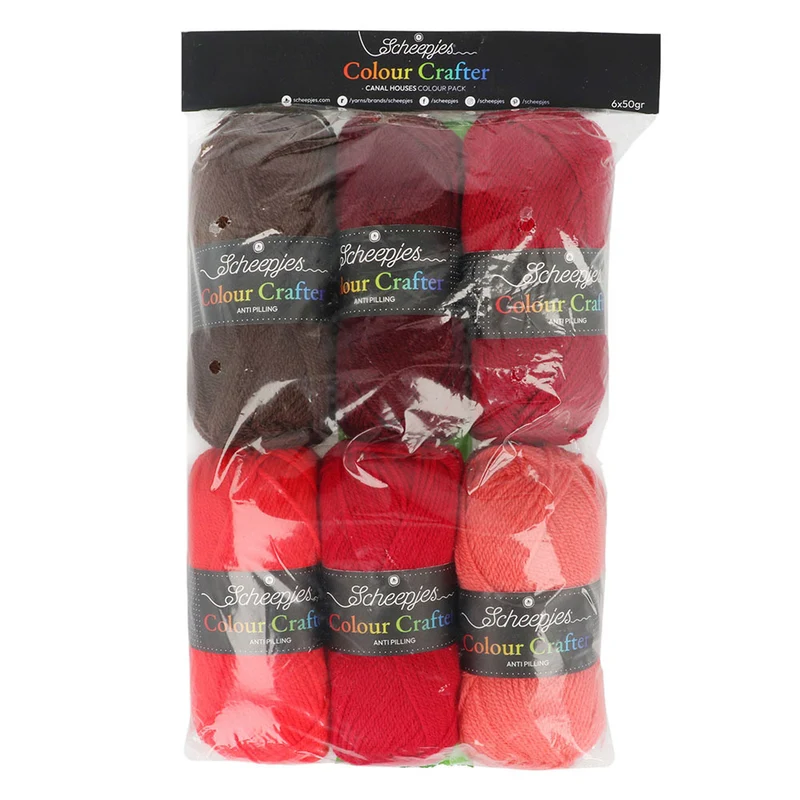 Scheepjes Colour Crafter Colour Pack 6 x 50 g Canal Houses