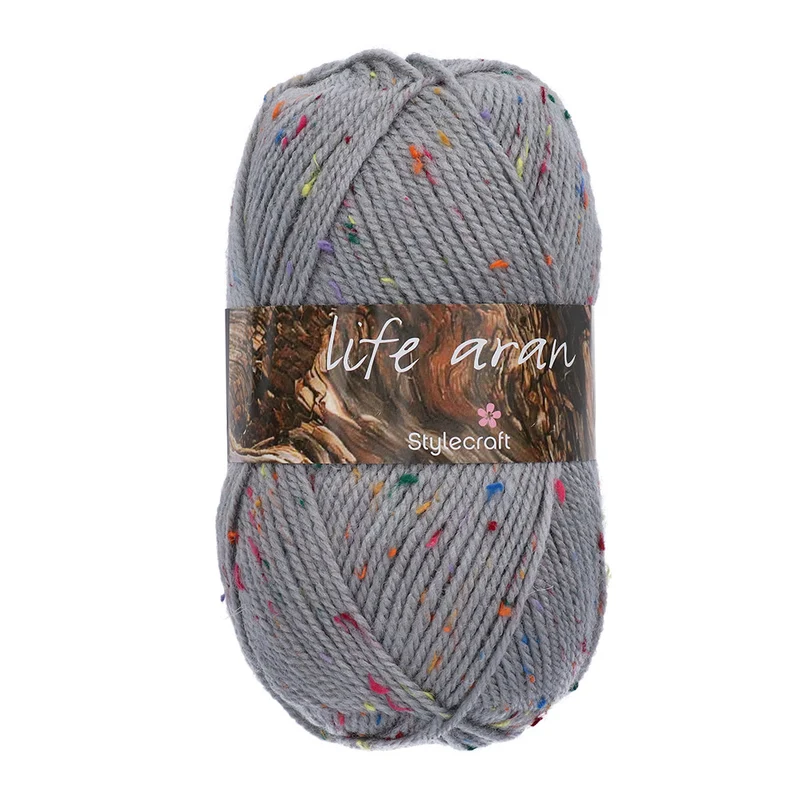 Stylecraft Life Aran 2499 Silber Nepp
