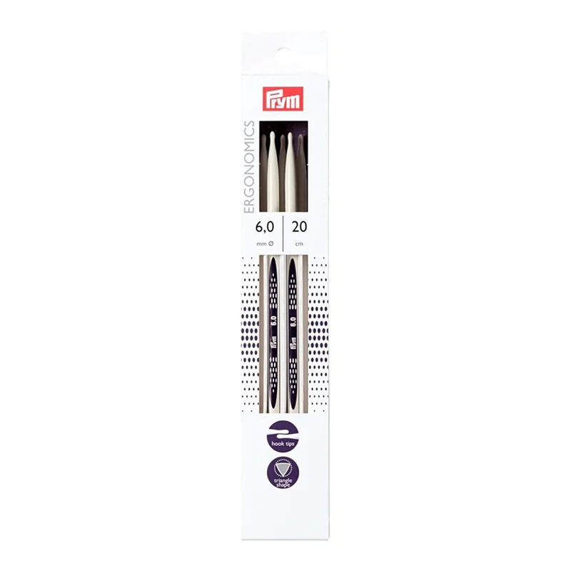 Prym Strumpfstricknadeln, ergonomisch, 20 cm, 6,00 mm