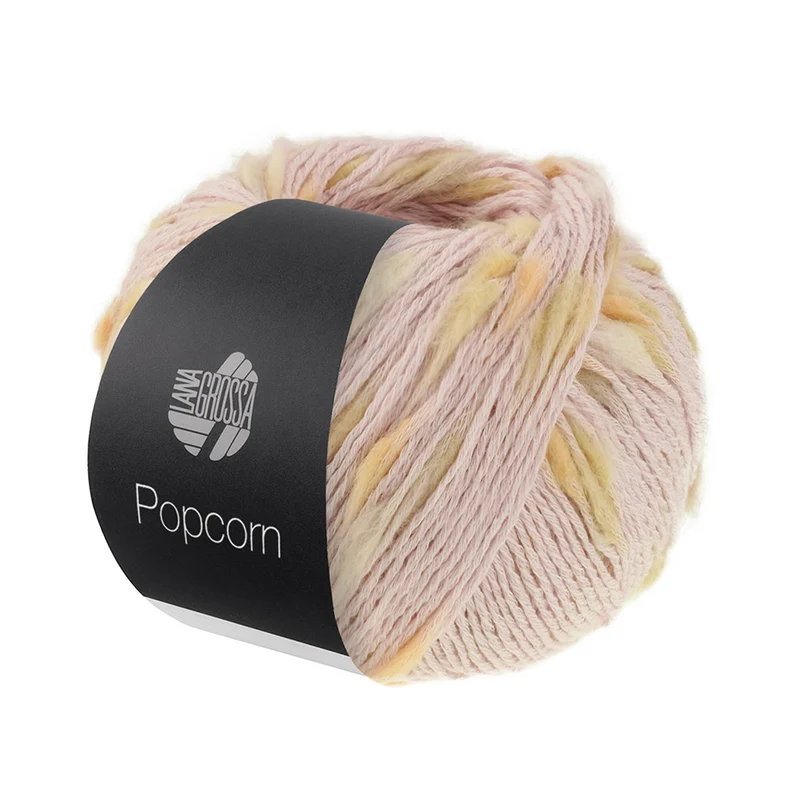 Lana Grossa Popcorn 004 Pastellrosa/Zartgelb/Hellgrau/Pfirsich