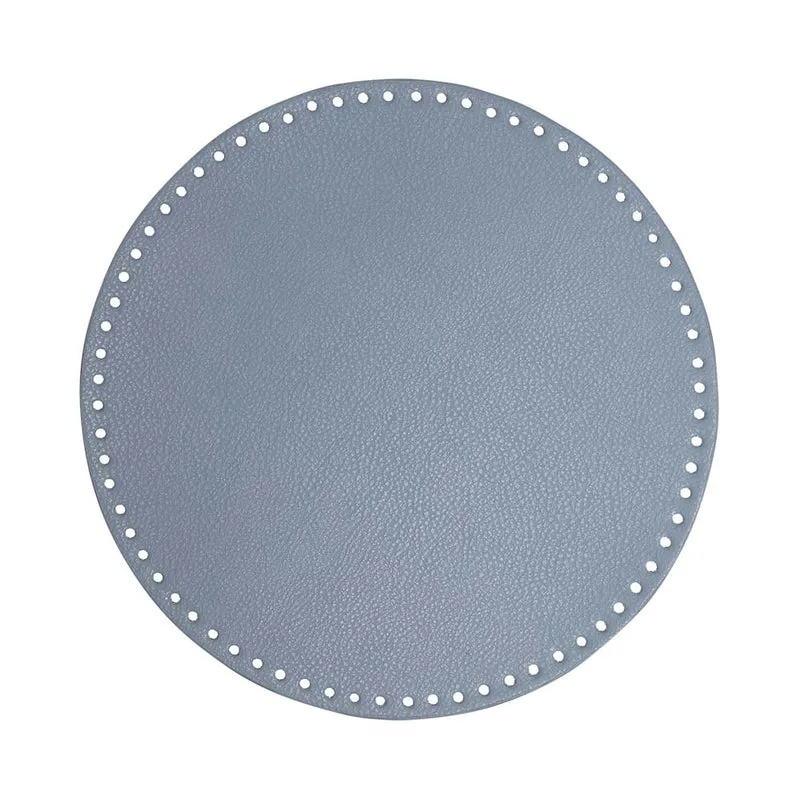 Go Handmade PU-Lederboden Ø 30 cm Blau