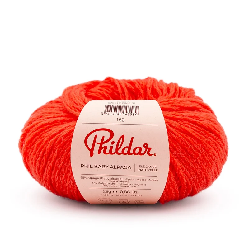 Phildar Phil Baby Alpaka 2459 Vermiljon