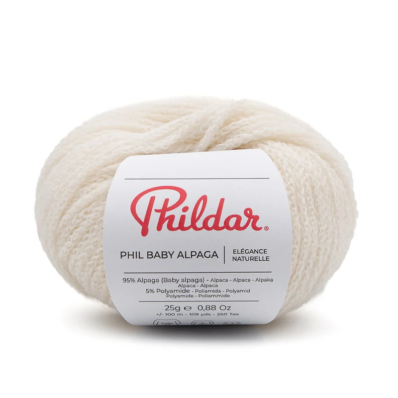 Phildar Phil Baby Alpaka 2359 Naturweiß