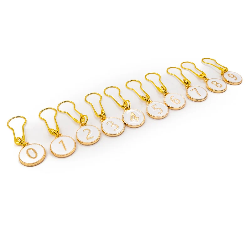 PPY Maschenmarkierer Zahlen 0–9 – 10er-Set