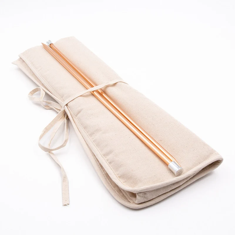 PPY-Set gerade Stricknadeln 40 cm, 3–7 mm – eloxiertes Aluminium, roségoldfarben