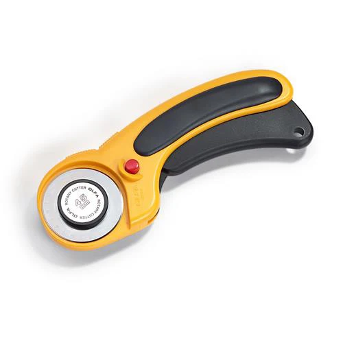 Prym Rollmesser Comfort 45 mm – Ergonomisches Rollmesser mit Sicherheitsschieber