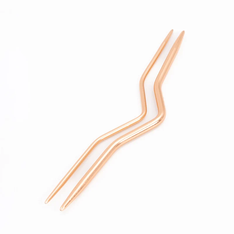 PPY Kabelnadeln in Roségold, 2er-Set: 2,5 und 4 mm