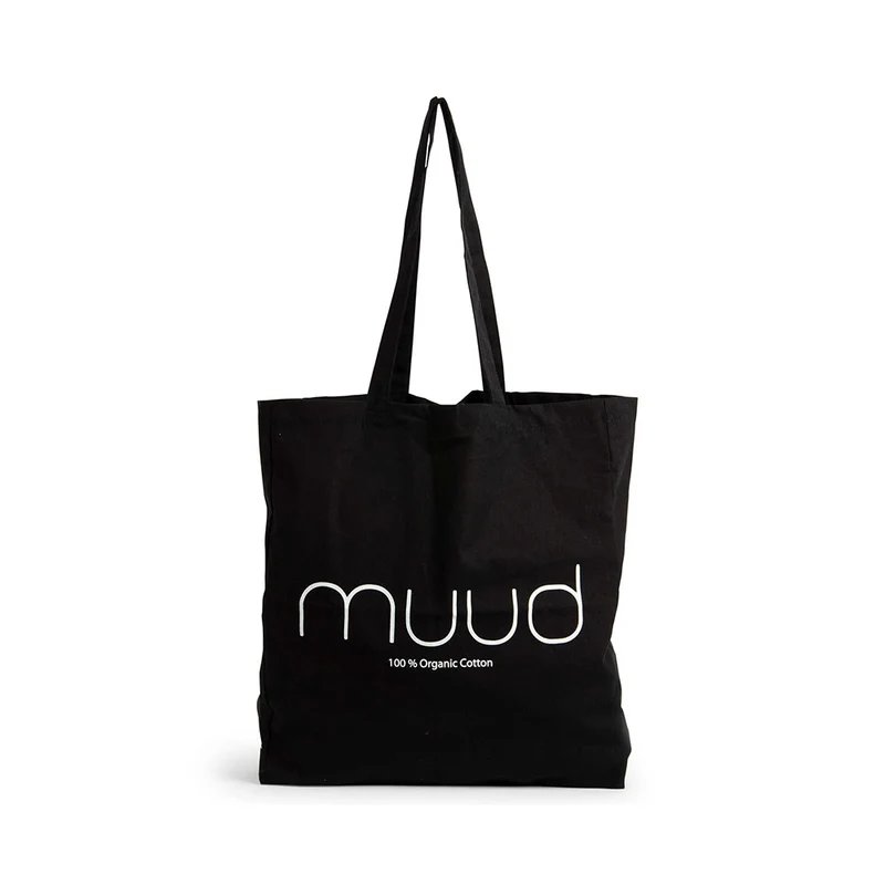MUUD-Einkaufstasche XL aus 100 % Bio-Baumwolle, 42 x 38 x 11 cm