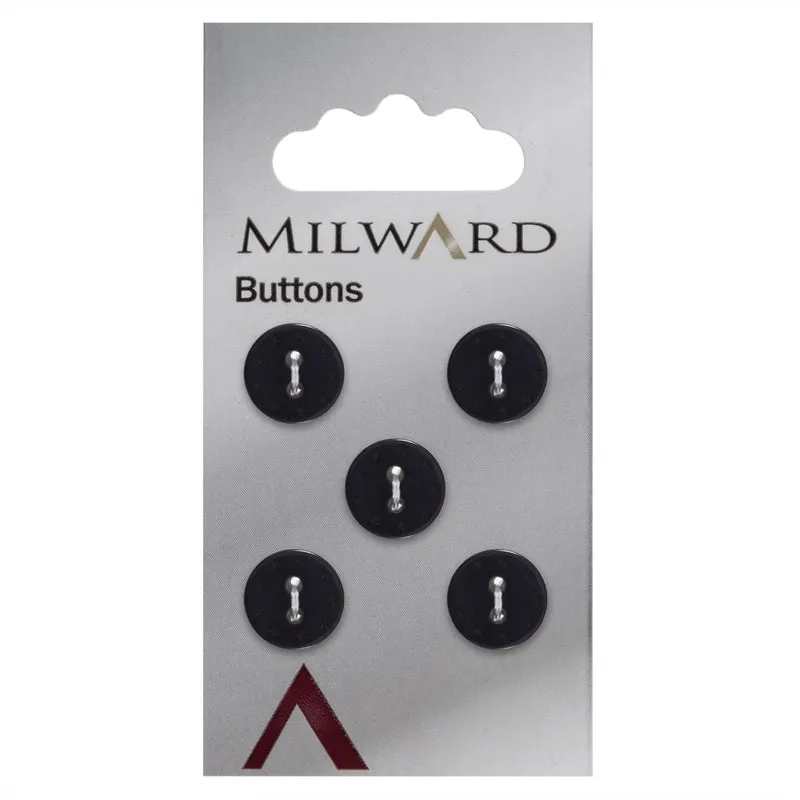 Milward-Knopf mit Sternchen, lila, 12 mm (5 Stück)