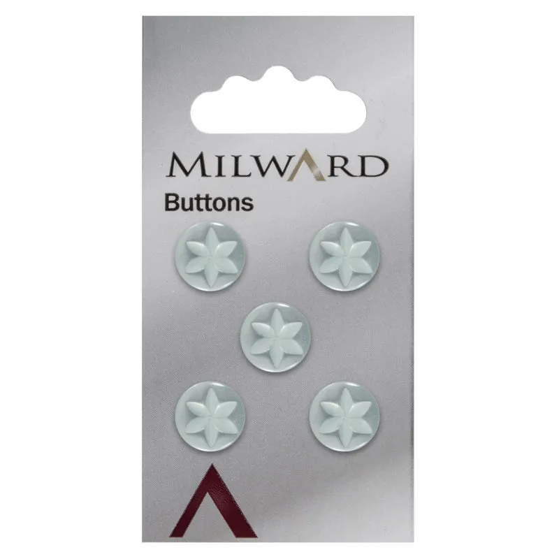 Milward Knopf hellgrün 11 mm (5 Stück)
