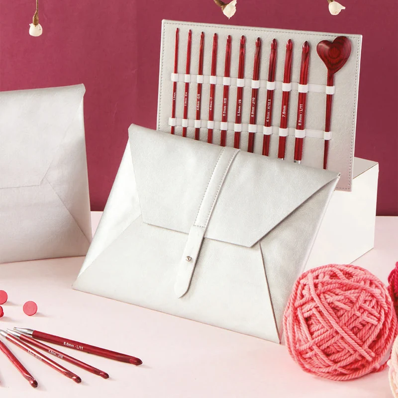 KnitPro Limited Edition tunesisches Häkelnadel-Set Amore 3 – 8 mm