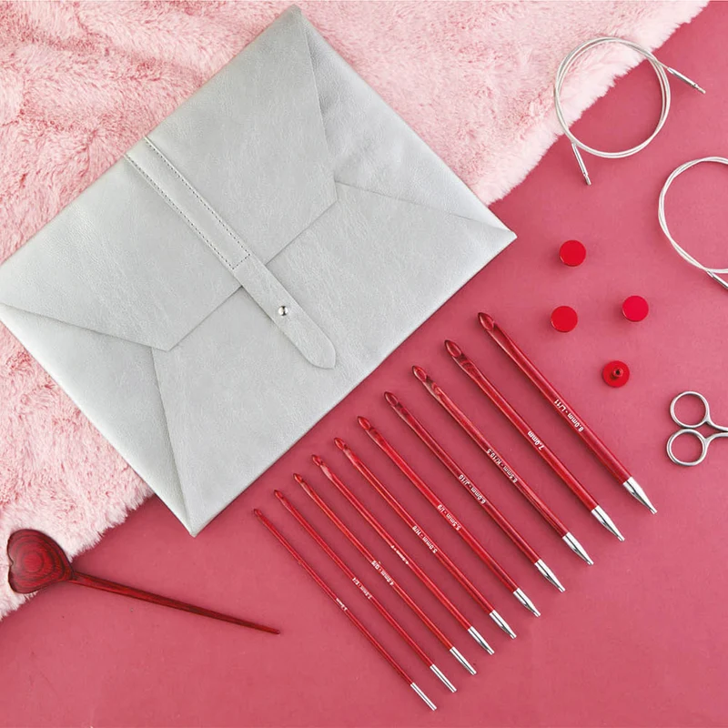 KnitPro Limited Edition tunesisches Häkelnadel-Set Amore 3 – 8 mm