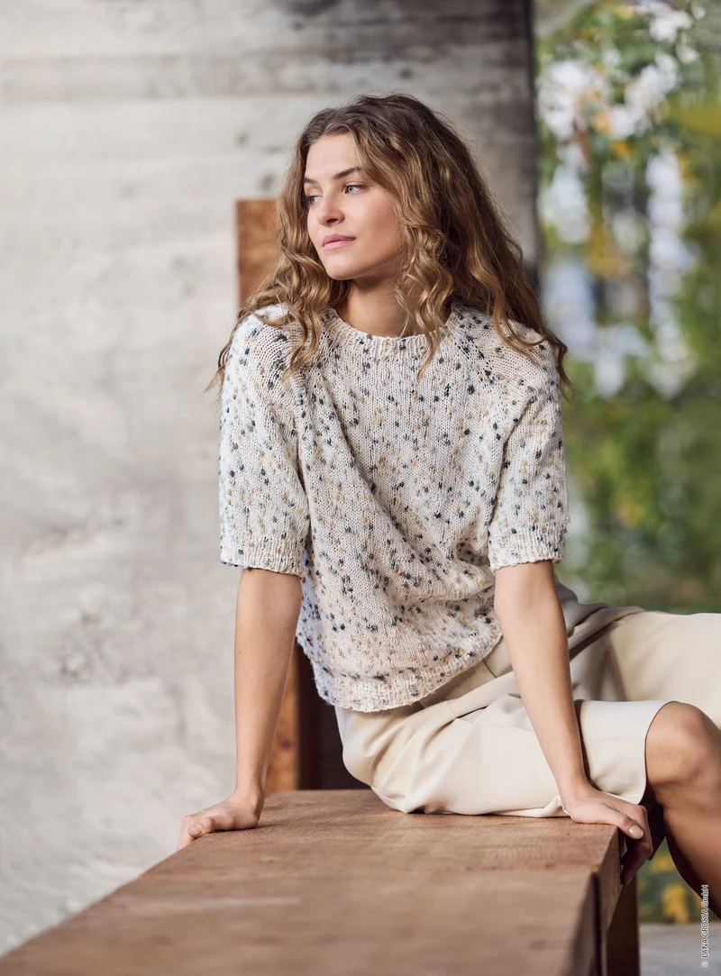 Lana Grossa Popcorn 002 Mandarine/Rosa/Vanille/Flieder
