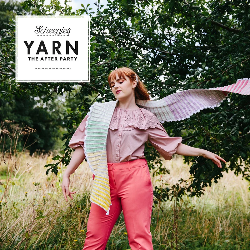 YARN The After Party Nr. 157 Rainbow Crescent Scarf NL