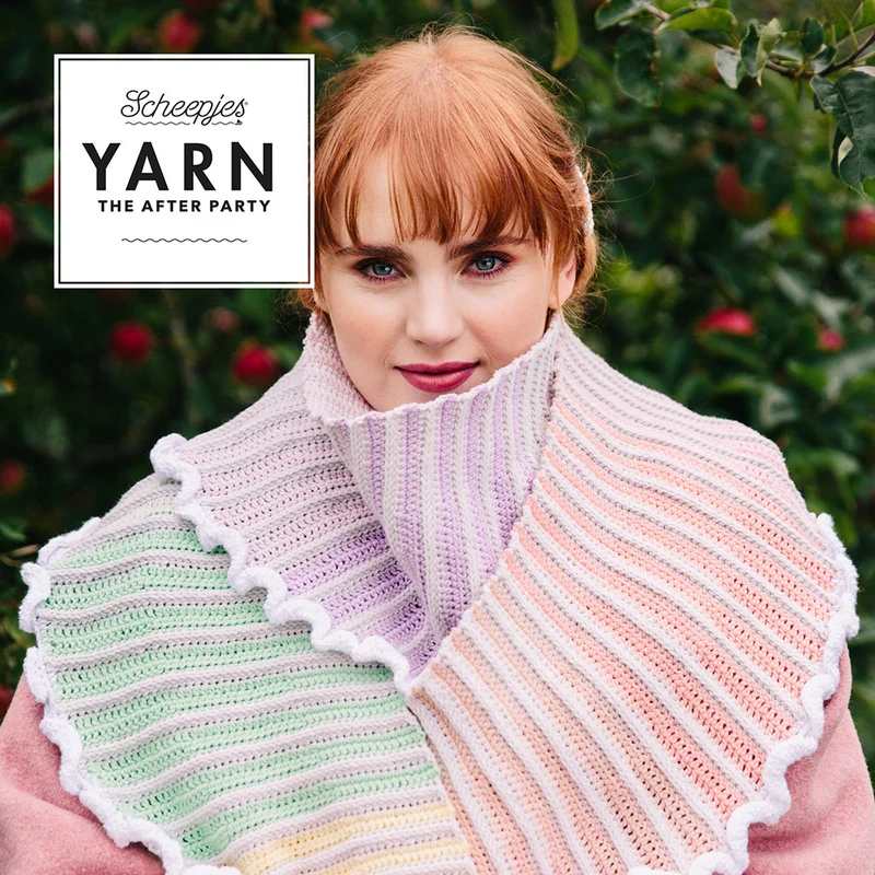 YARN The After Party Nr. 157 Rainbow Crescent Scarf NL