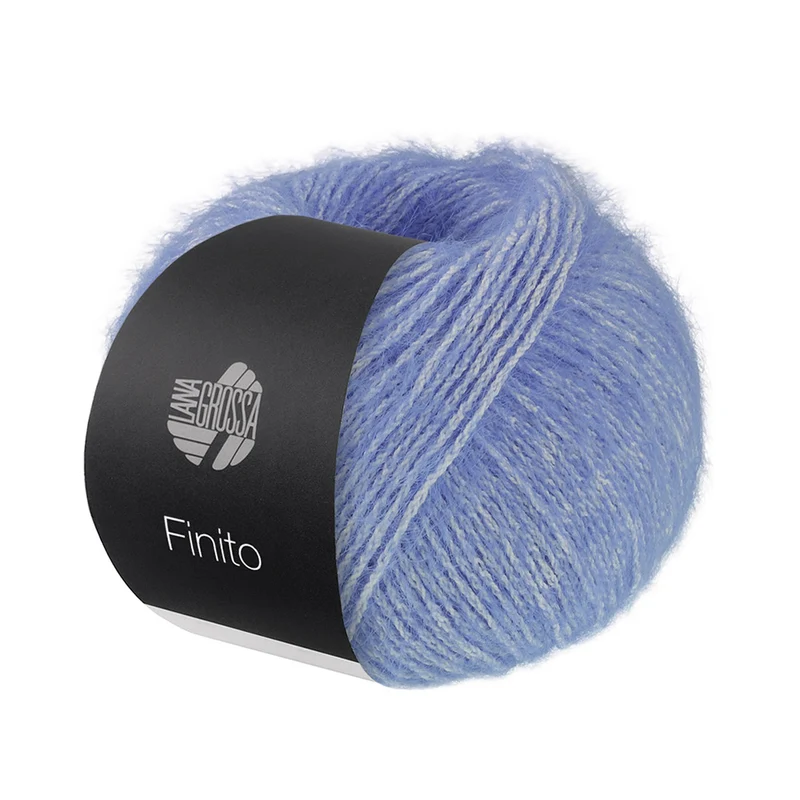 Lana Grossa Finito 022 Violettblau/Creme
