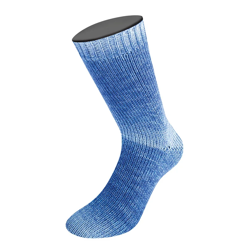 Lana Grossa Woolycell Duo 6005 Marineblau/Grau/Hellblau
