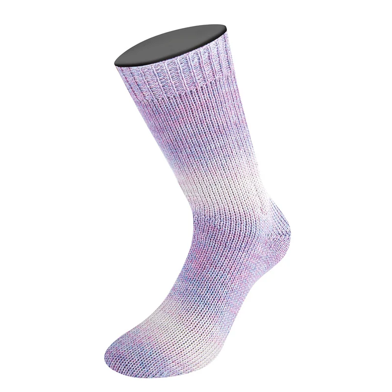 Lana Grossa Woolycell Duo 6003 Blau-Lila/Rosa/Creme