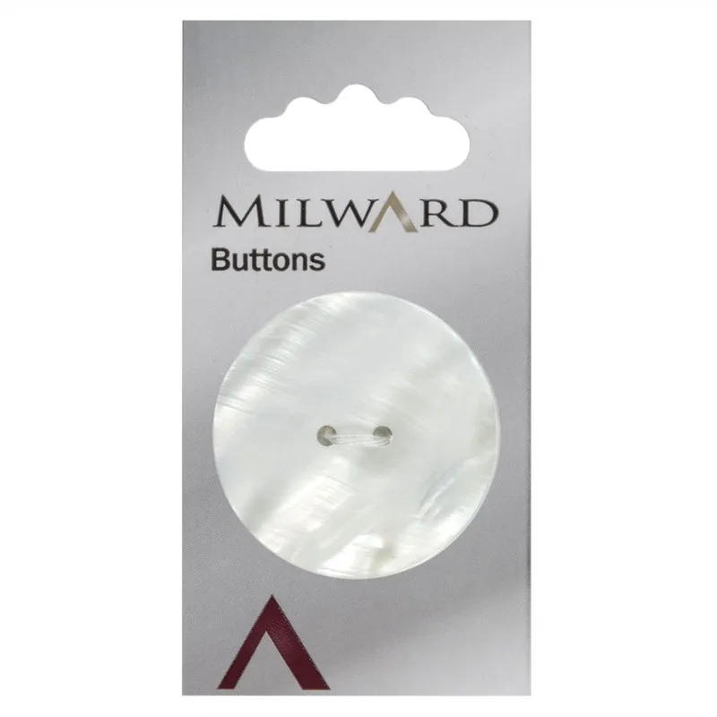 Milward-Knopf aus Perlmutt mit Relief, 38 mm (1 Stück)