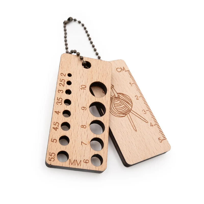 PPY Stricknadel-Dickenmesser aus Holz