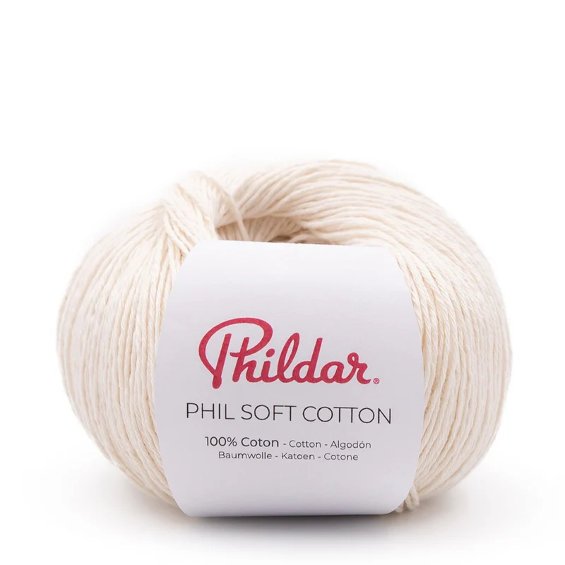 Phildar Phil Soft Coton 2397 Naturweiß