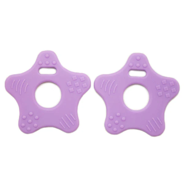 Go Handmade Stern-Beißringe, 24er-Set (lila)