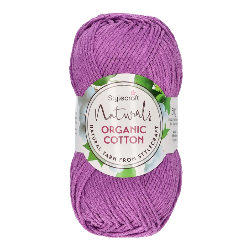 Stylecraft Naturals – Bio-Baumwolle DK 7185 Amethyst