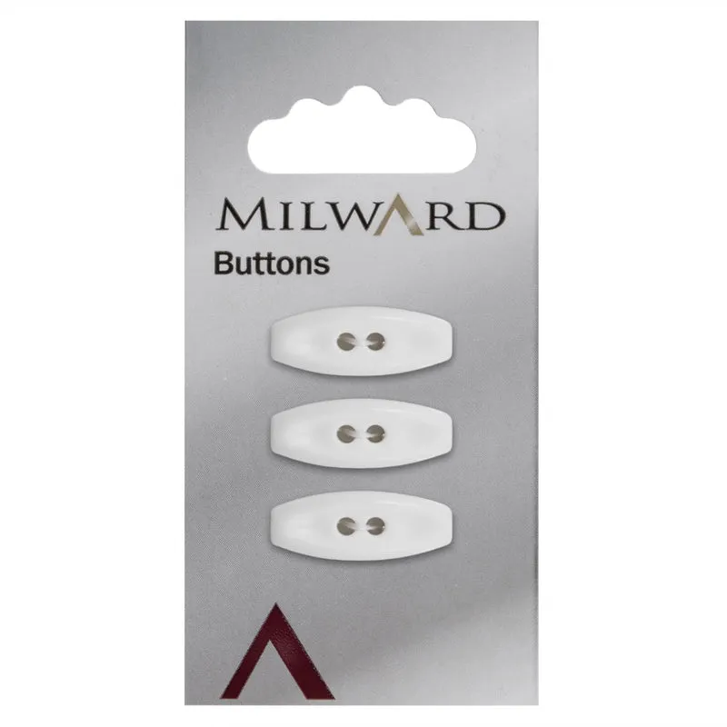 Milward Schaltknopf, Weiß, 25 mm (3 Stück)