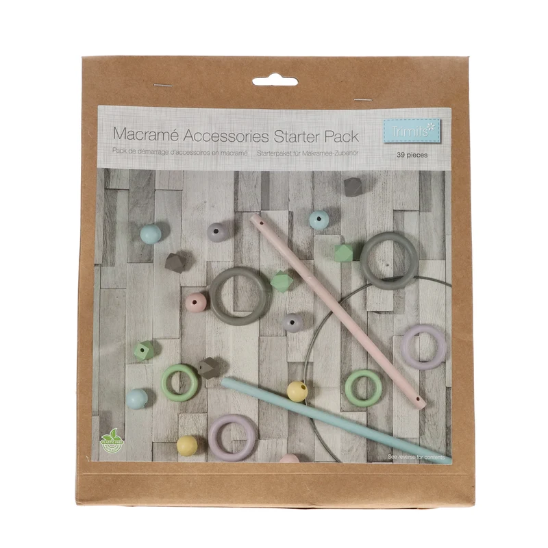Trimits Makramee-Accessoires-Starterpaket 02 Pastell