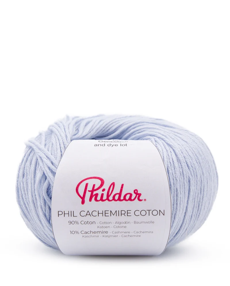 Phildar Phil Cachemire Coton 1079 Babyblau