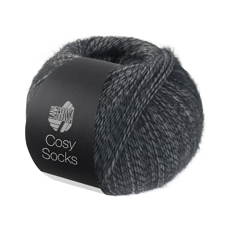 Lana Grossa Cosy Socks 0007 Dunkelgrau