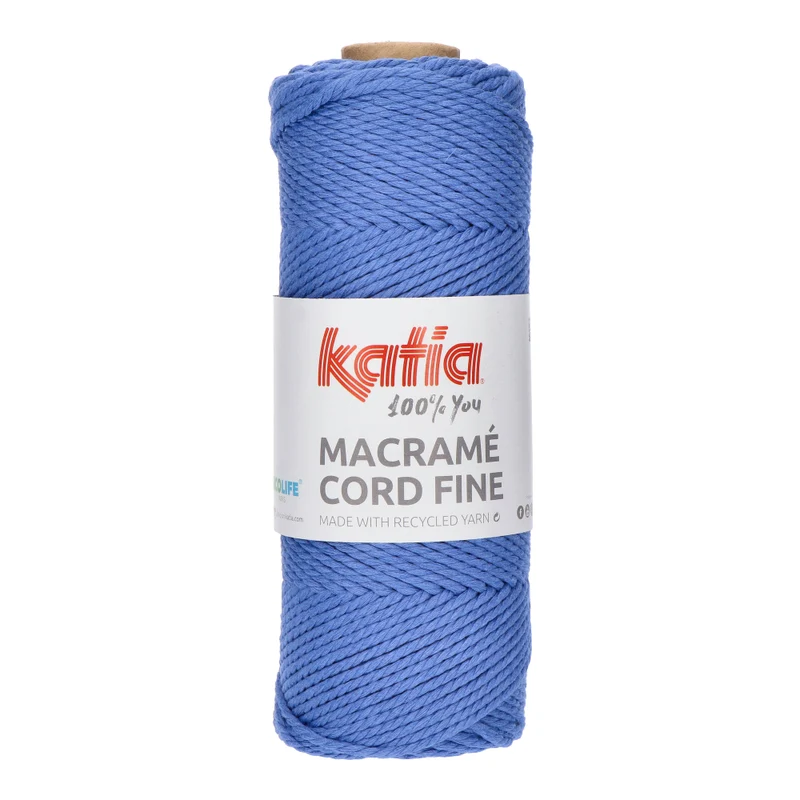 Katia Makramee Cord Fine 210 Blau