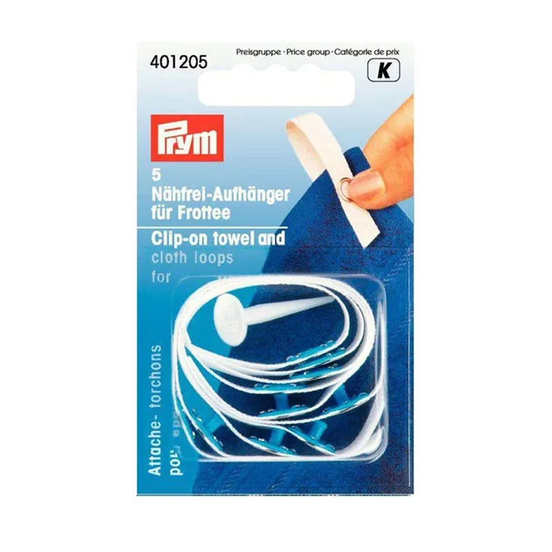 Prym Handtuchschlaufen mit Druckknopf für Frottee