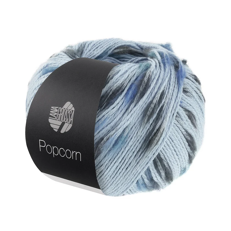 Lana Grossa Popcorn 006 Hellblau/Petrol/Graphit