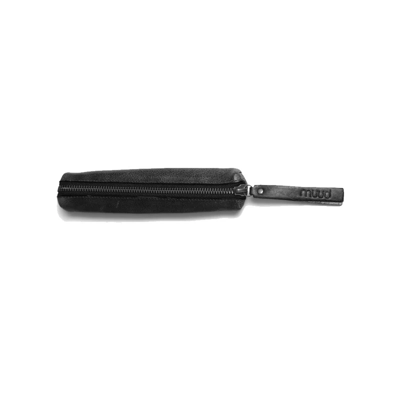 MUUD Hee XL Black – Handgefertigte Leder-Handtasche 2 x 25 cm