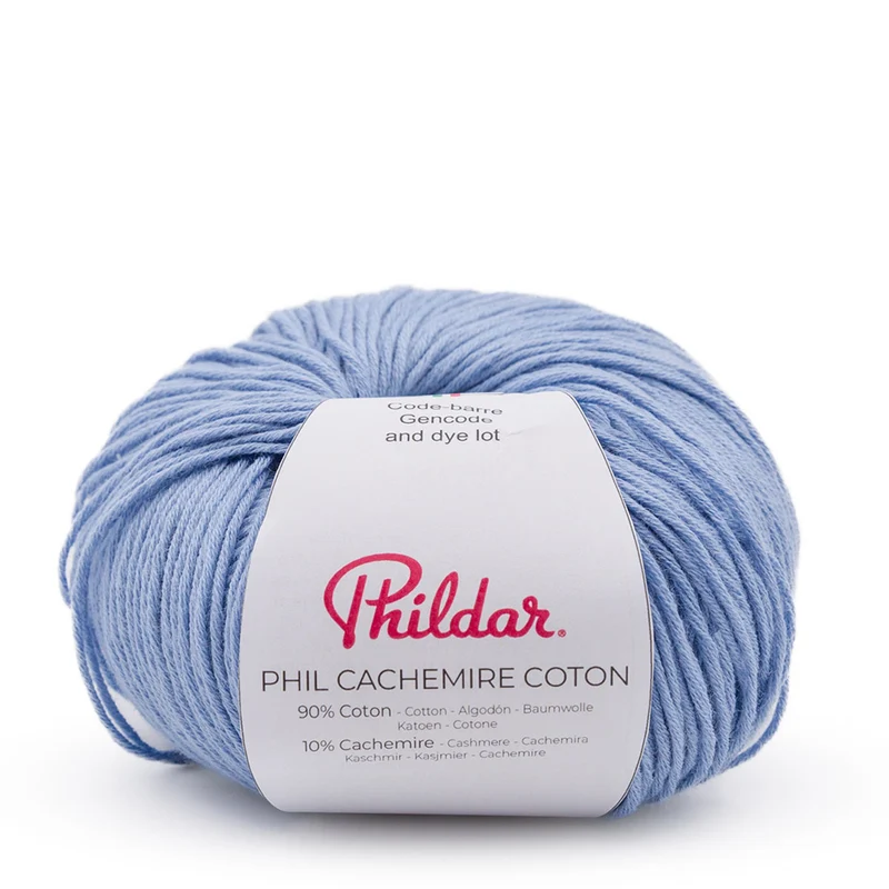 Phildar Phil Cachemire Coton 2089 Kornblumenblau