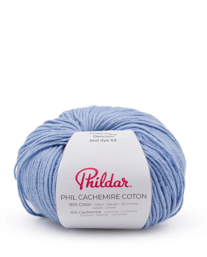 Phildar Phil Cachemire Coton 2089 Kornblumenblau