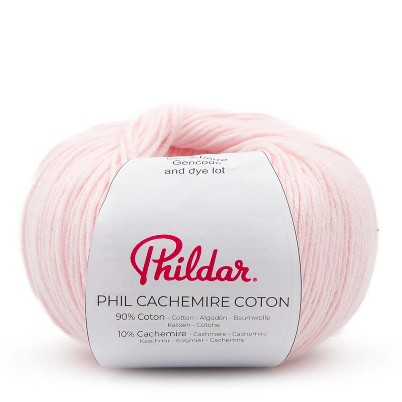 Phildar Phil Cachemire Coton 1278 Puderrosa