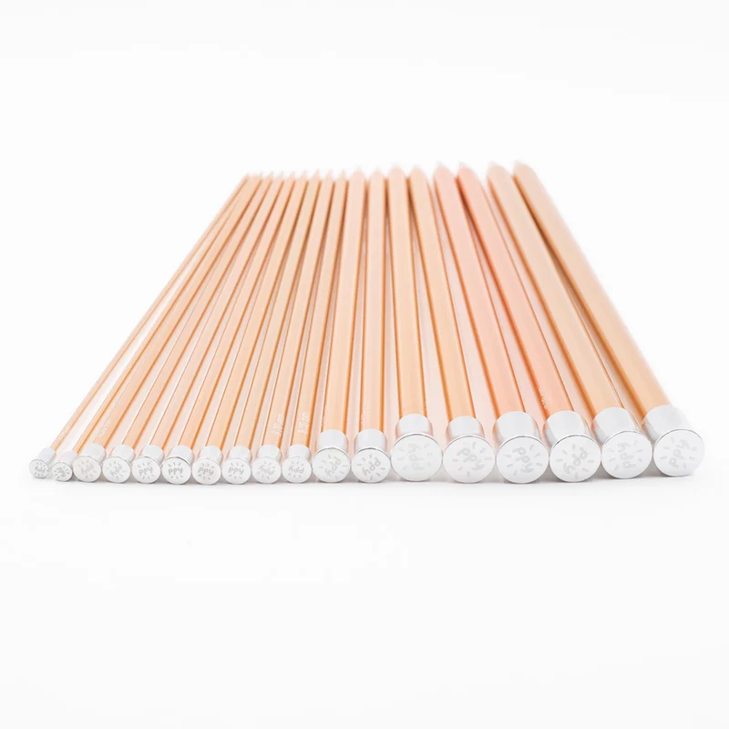 PPY Stricknadeln 40 cm, 9 mm, eloxiertes Aluminium, roségoldfarben