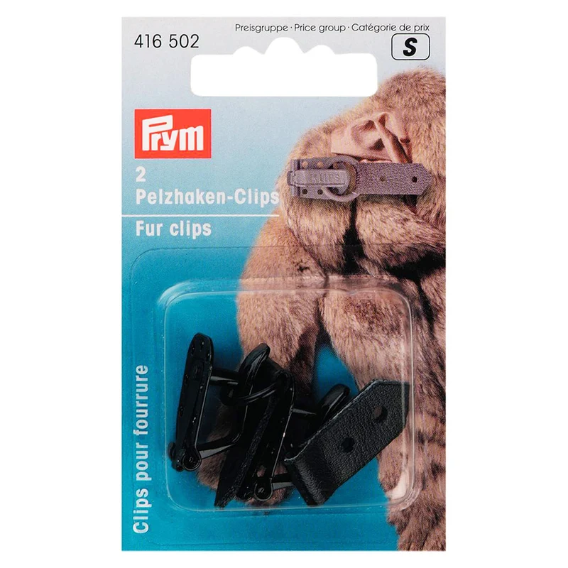 Prym Pelzhaken-Clips, Schwarz