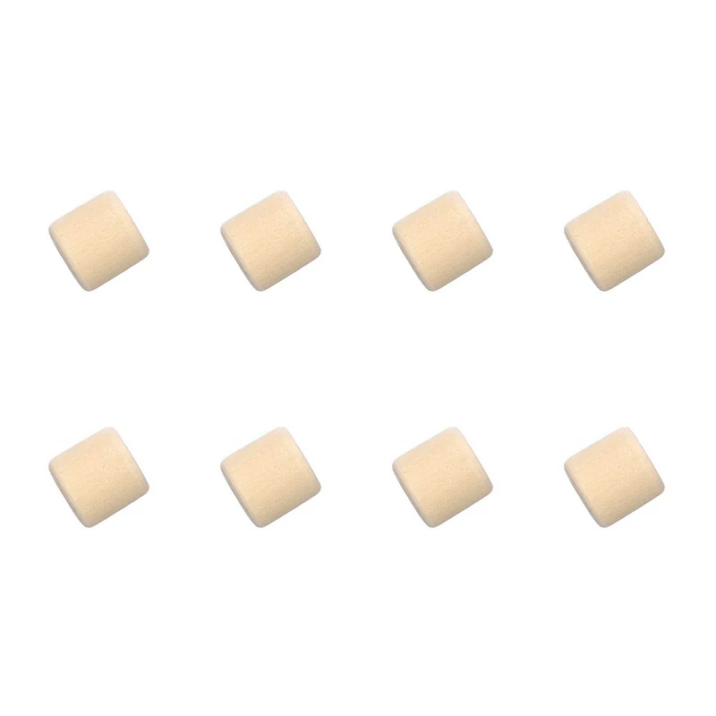 Rico Makramee Holzperlen 17 x 17 mm, naturfarben – 8 Stück