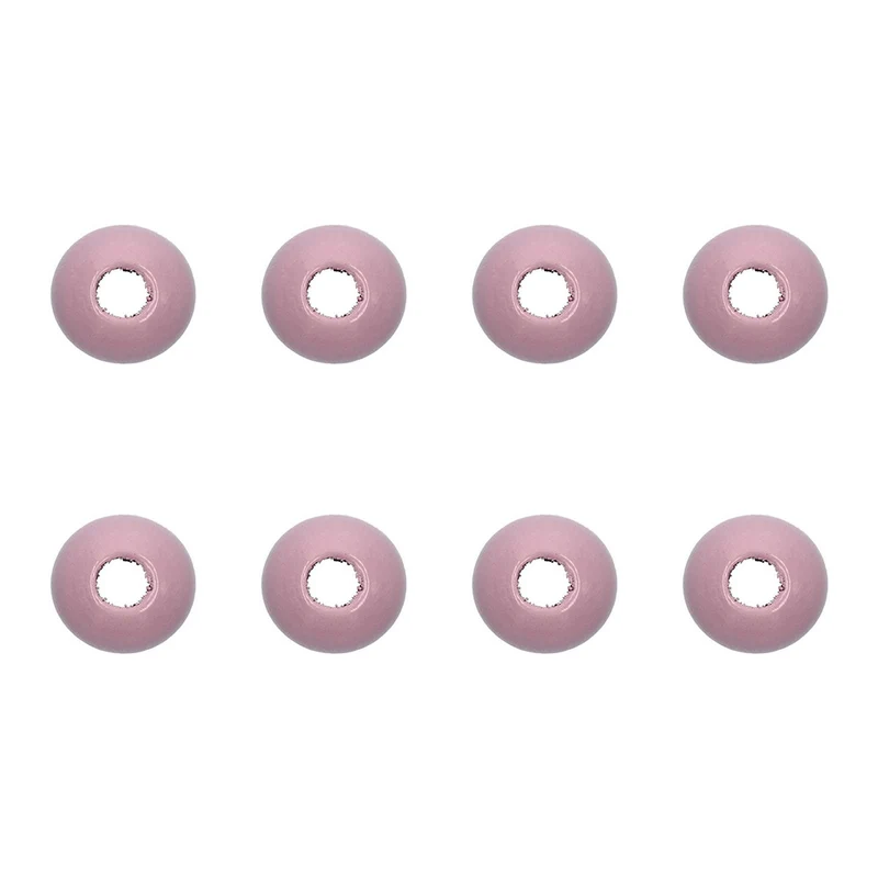 Rico Makramee Holzperlen 25 mm Antikrosa – 8 Stück