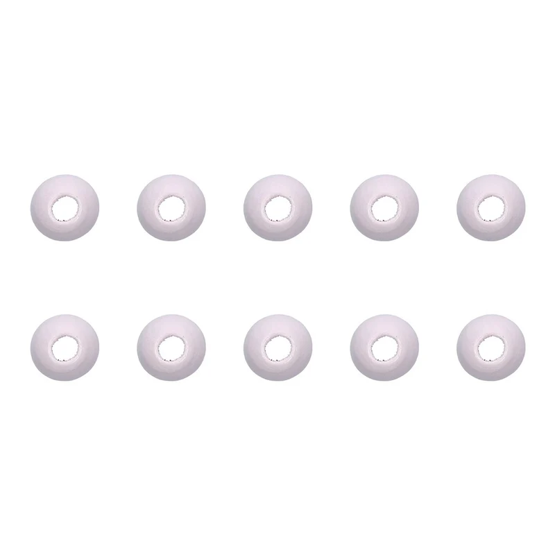 Rico Makramee Holzperlen 20 mm, rosa – 10 Stück