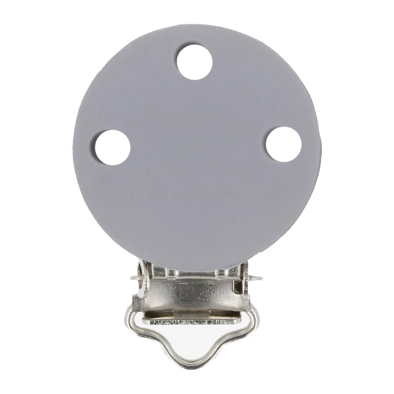 Opry Silikon-Schnullerhalter, Grau, 29,5 × 42,7 mm