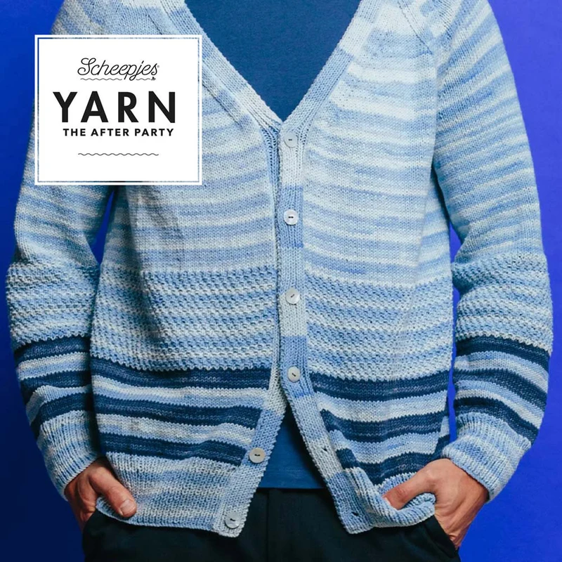 Herren-Strickjacke – Scheepjes Yarn „The After Party“
